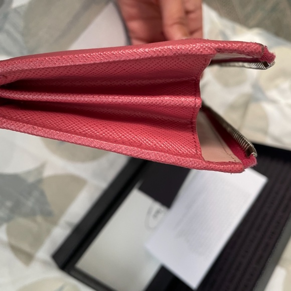 Prada saffiano leather wallet in tamaris/pesca - Picture 8 of 8